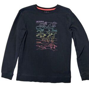 Cat &‎ Jack Boys Black Dinosaur Sweatshirt, size 12